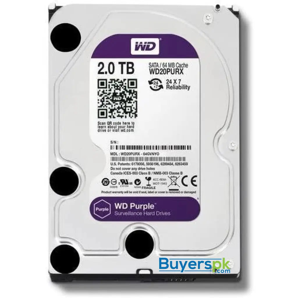 Wd Hdd Hard Disk Drive 2tb Purple used Wd20purx - Price in Pakistan Wd Hdd Hard Disk Drive 2tb Purple used Wd20purx - Price in Pakistan